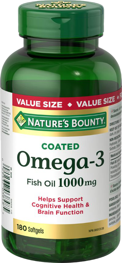 Omega-3 Fish Oil 1000 mg 180