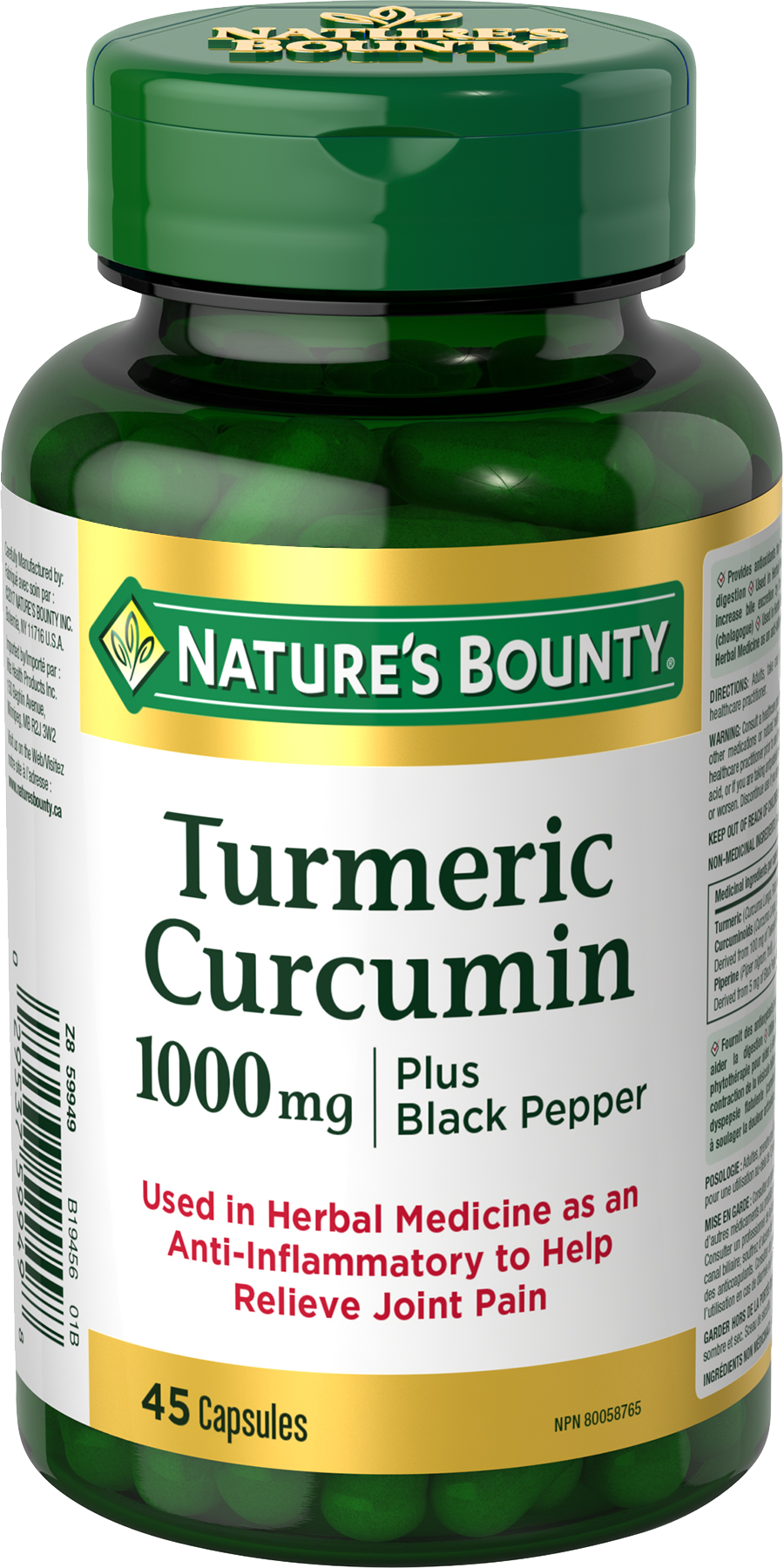 Turmeric Curcumin plus Black Pepper