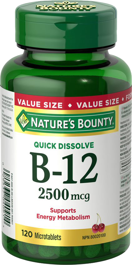 Vitamin B-12 2500 mcg 120