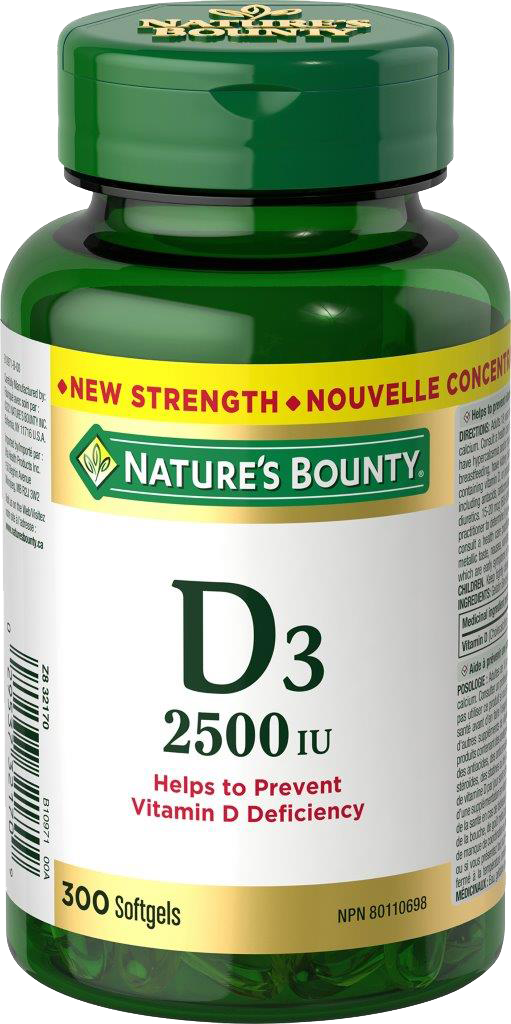 Vitamin D3 2500 IU 300