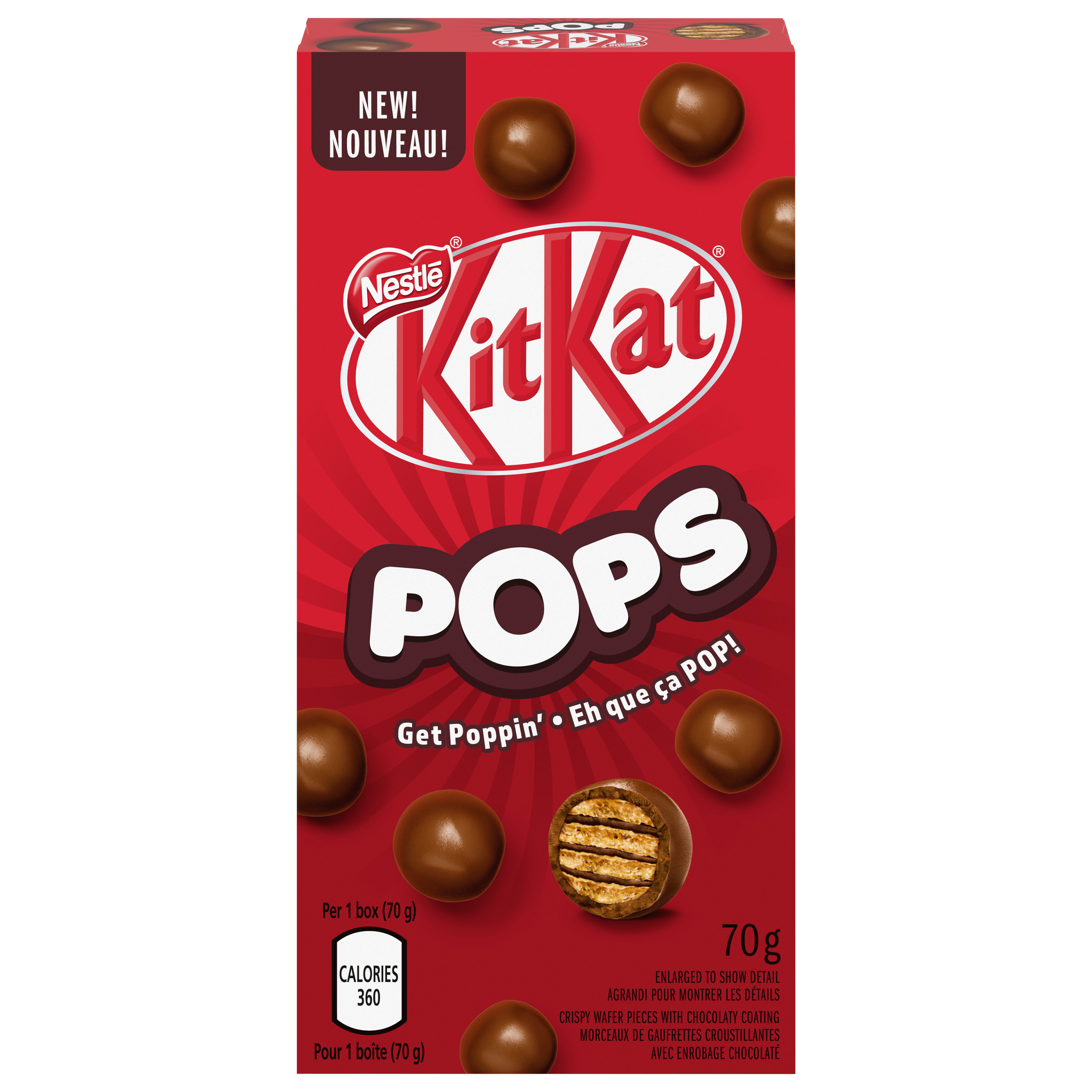 KITKAT POPS Milk Chocolaty Snacks Carton 70 g