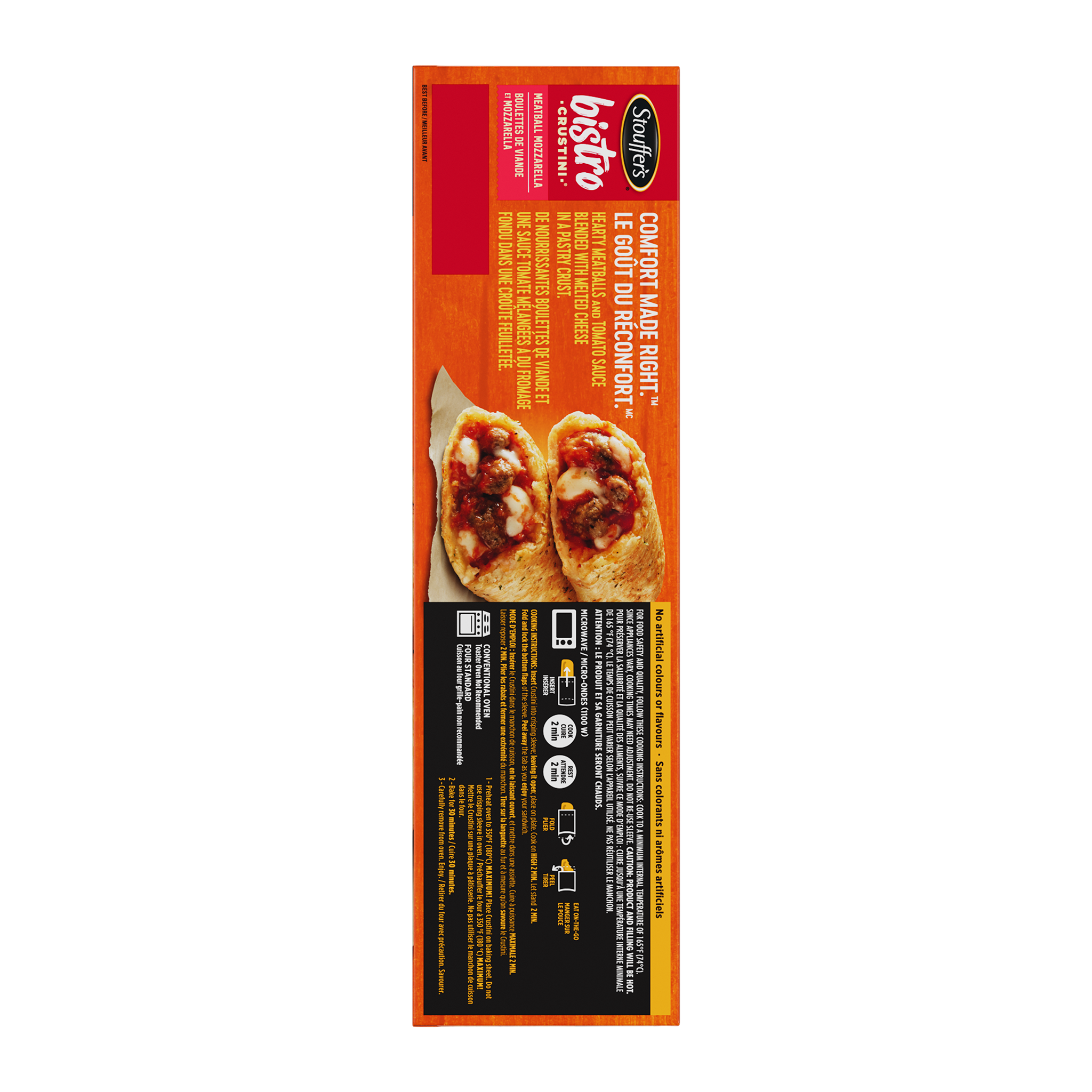 STOUFFER'S BISTRO Crustini Meatballs and Mozzarella