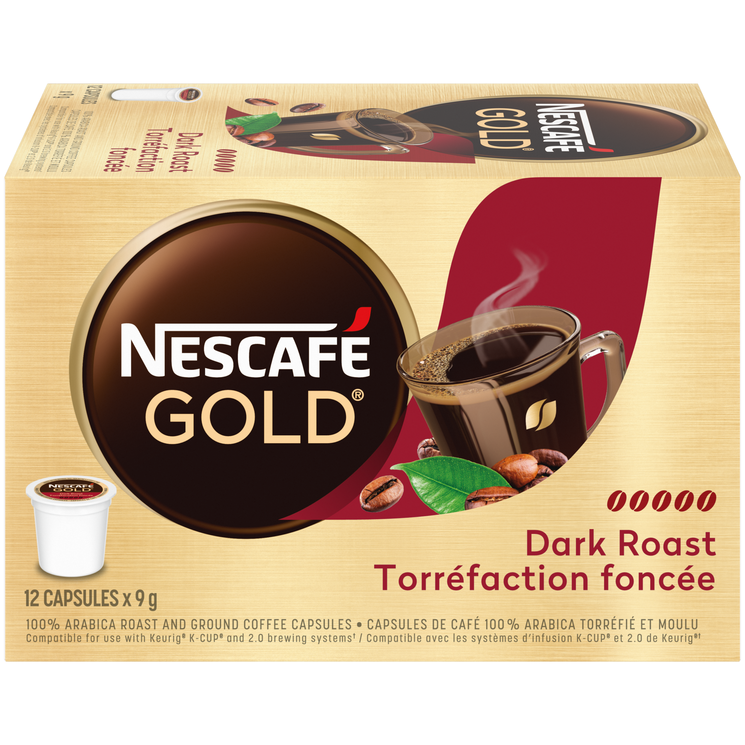 NESCAFÉ GOLD Dark Roast Coffee Capsules (12 Cups)