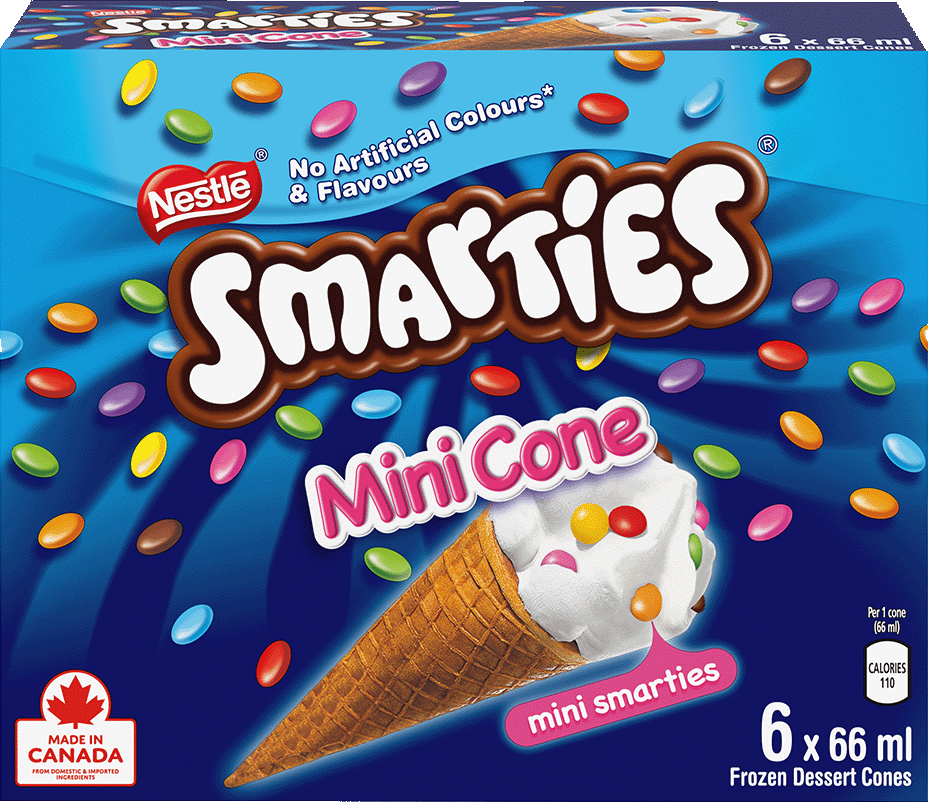 Smarties mini cones