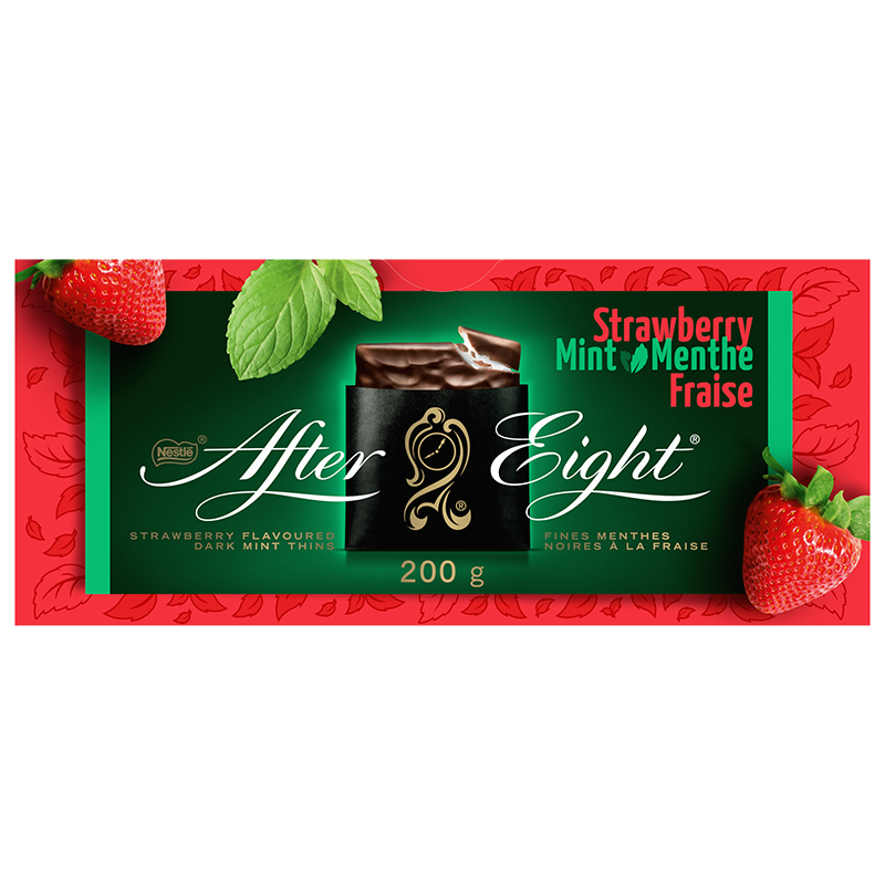 After Eight Strawberry Mint Chocolate, 200g/7 oz. Box {Imported from  Canada}