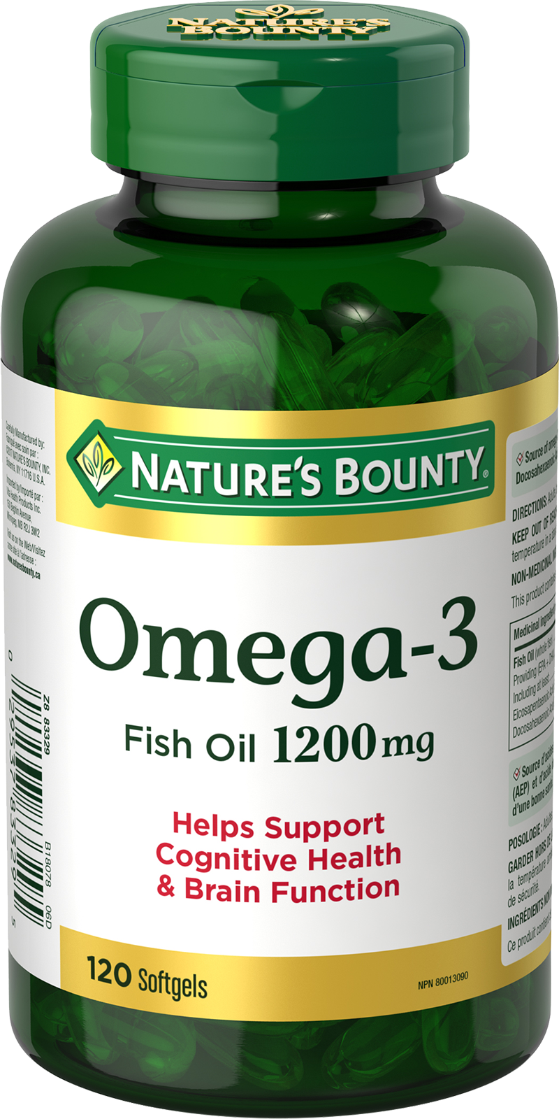 Omega-3 Fish Oil 1200mg 120 Softgels