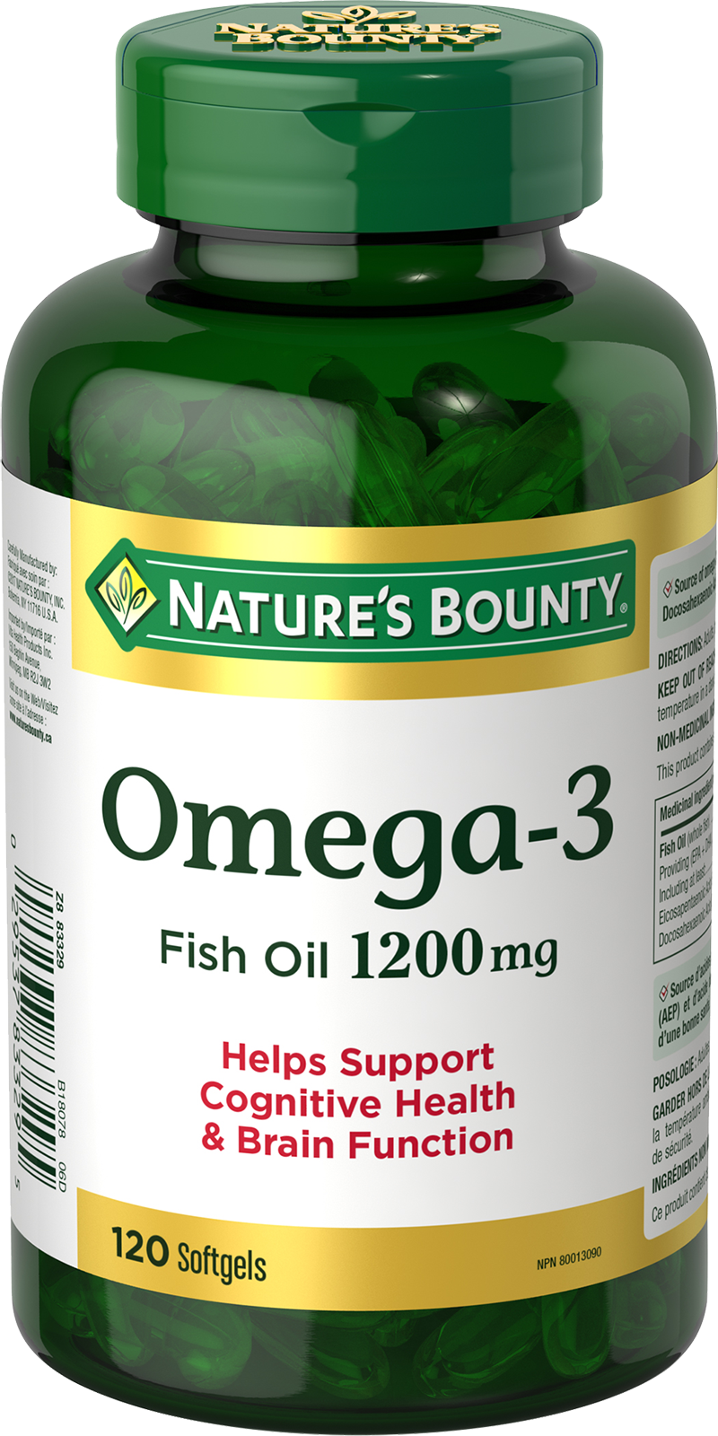 Omega-3 Fish Oil 1200mg 120 Softgels