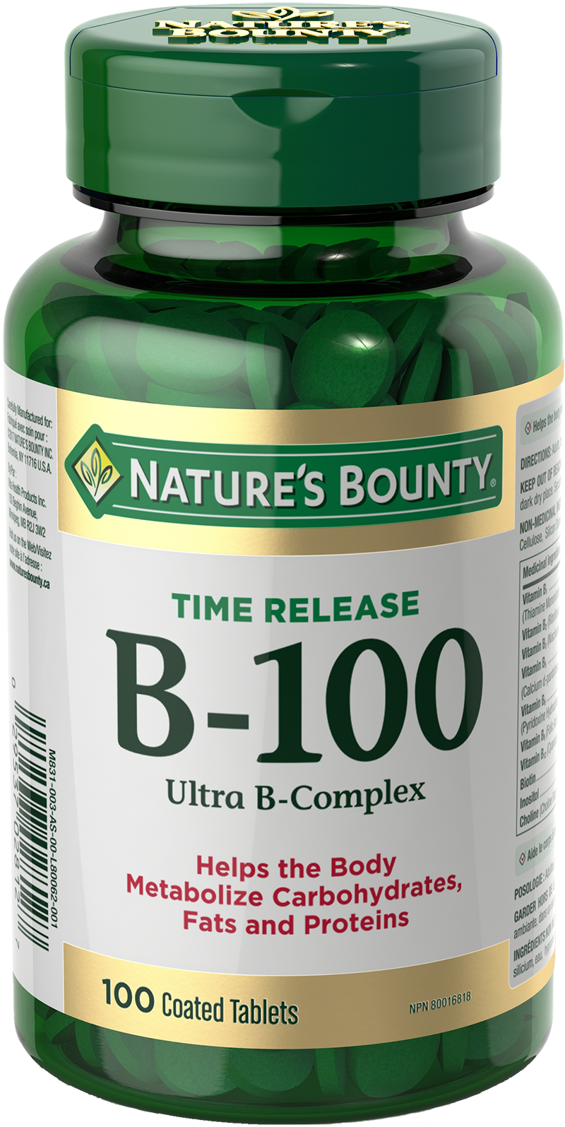 Vitamin B-100 100 Tablets | Made with nestle