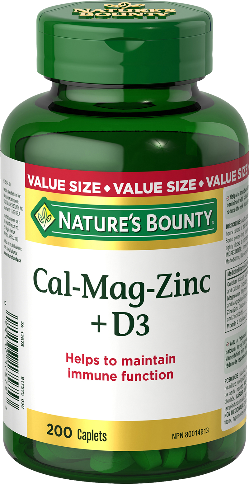 Calcium, Magnesium, Zinc with Vitamin D3