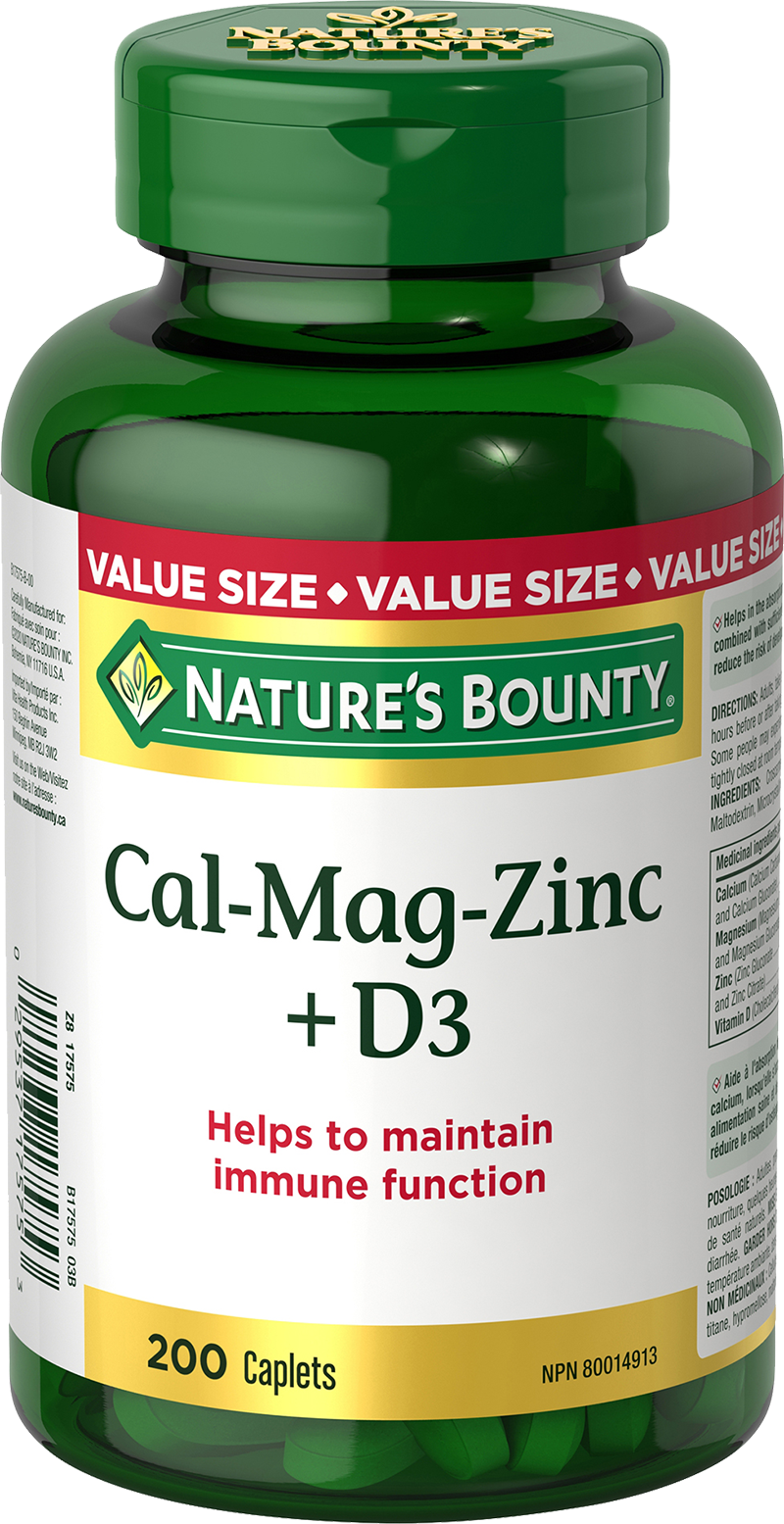 Calcium, Magnesium, Zinc with Vitamin D3 Made with nestle
