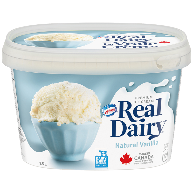 REAL DAIRY Natural Vanilla Ice Cream Nestle Canada