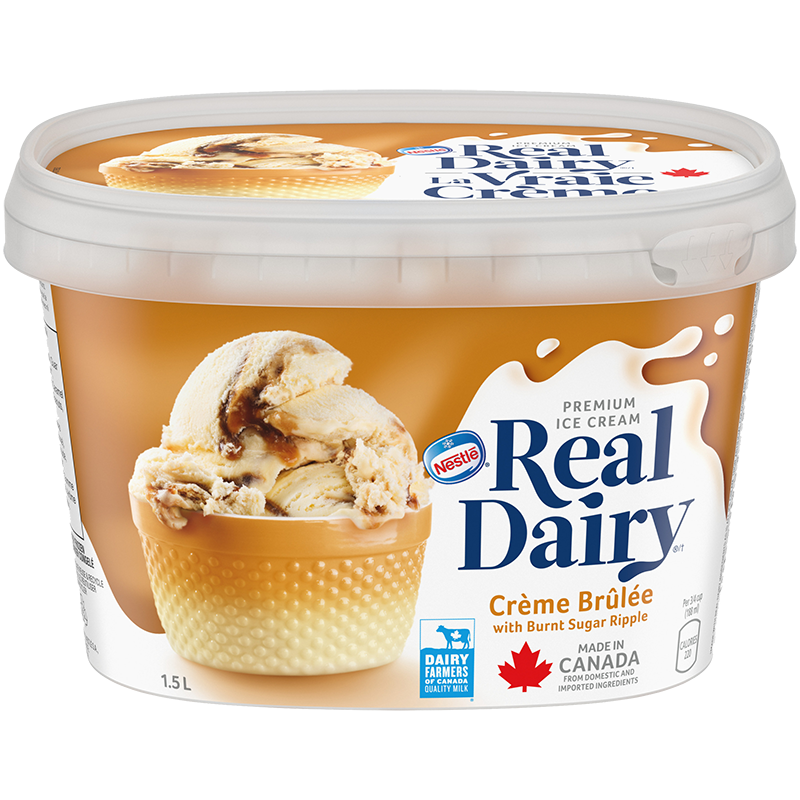 real dairy creme brulee pack