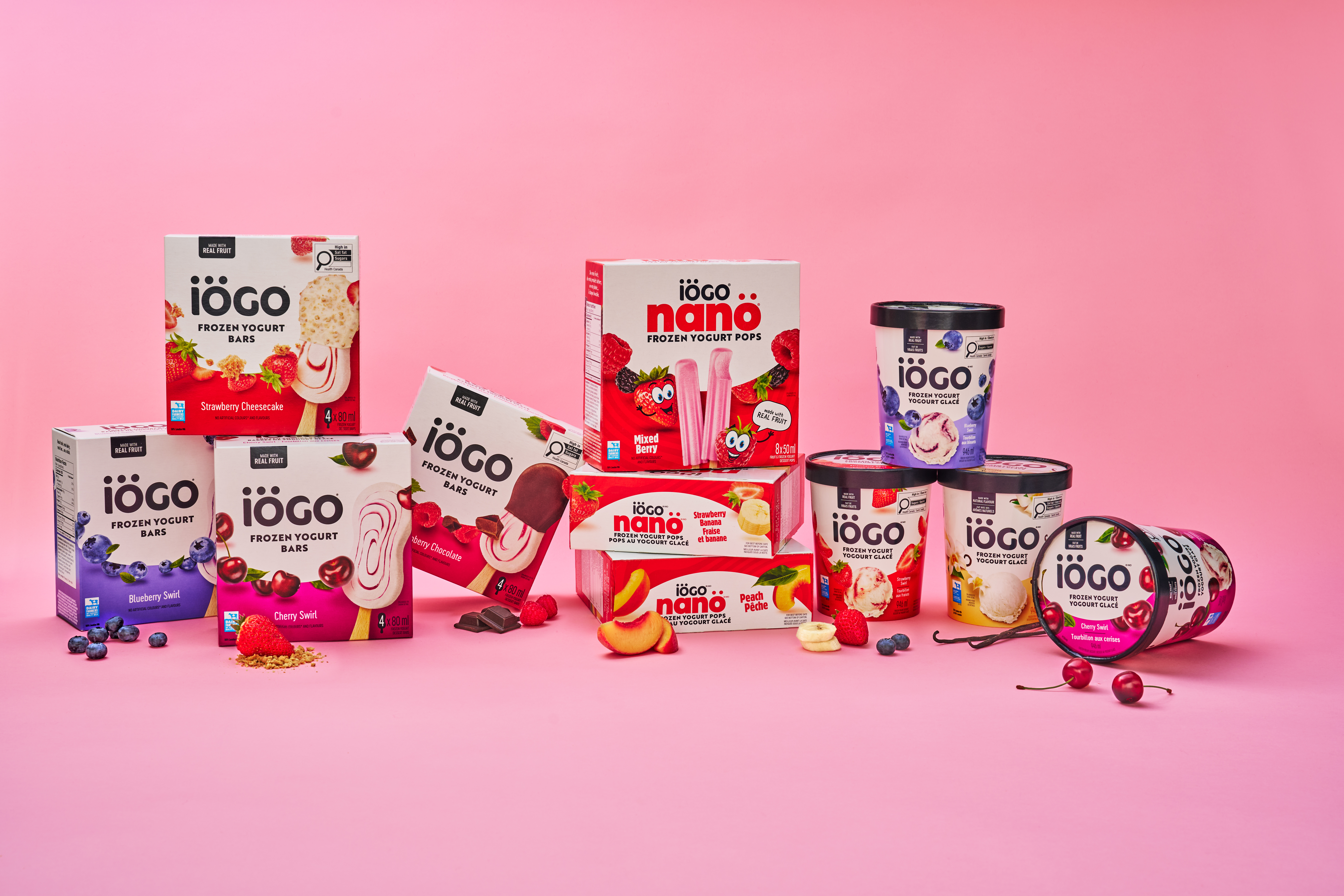 iOGO Frozen Yogurt Full Range
