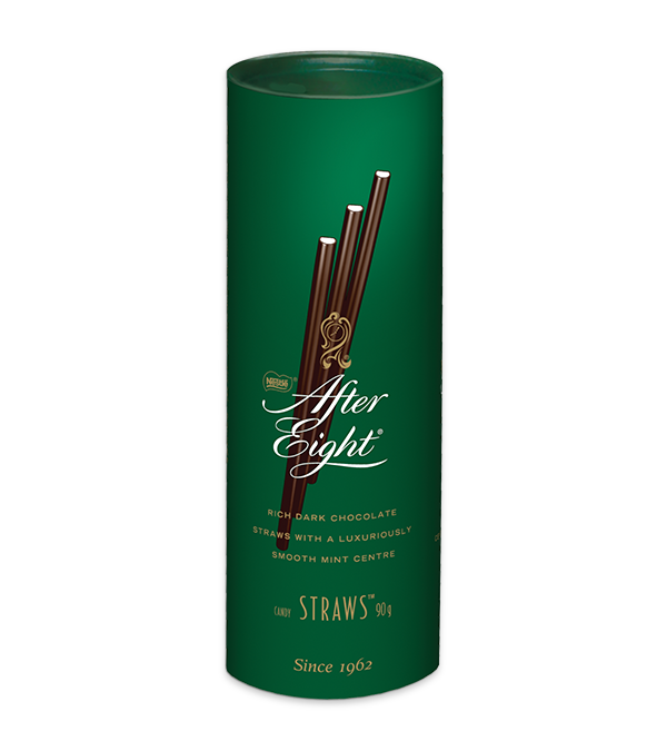 AFTER EIGHT Mint Chocolate Straws, 90 grams.