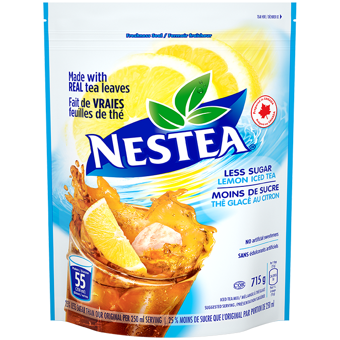 NESTEA Lemon Iced Tea Powder Mix, less sugar 715 grams
