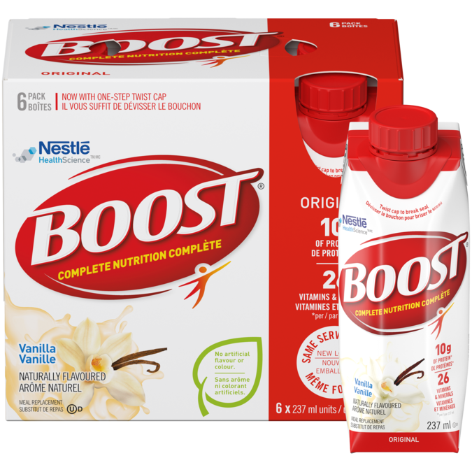 Title text placeholder BOOST Original Vanilla Meal Replacement Drink, 6 x 237 ml