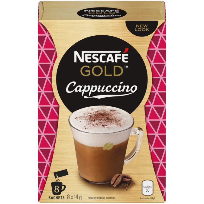 Box of 240 Nescafe 'Gold' Cappuccino 12 x 20 In Cup Drinks for 73mm Vending 