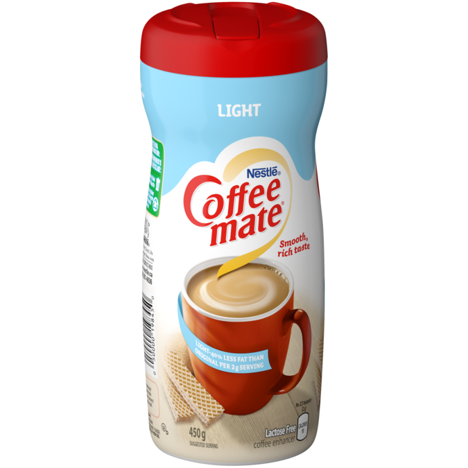 COFFEE-MATE Light, 50% Less Fat, 450 grams.