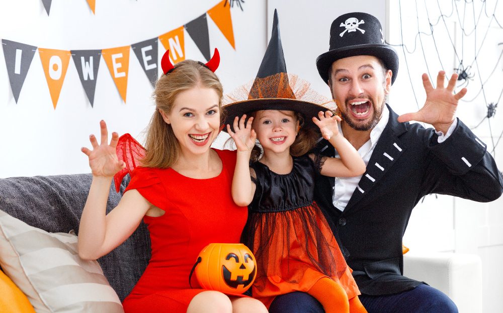 The frightful-easy-to-party dress up!