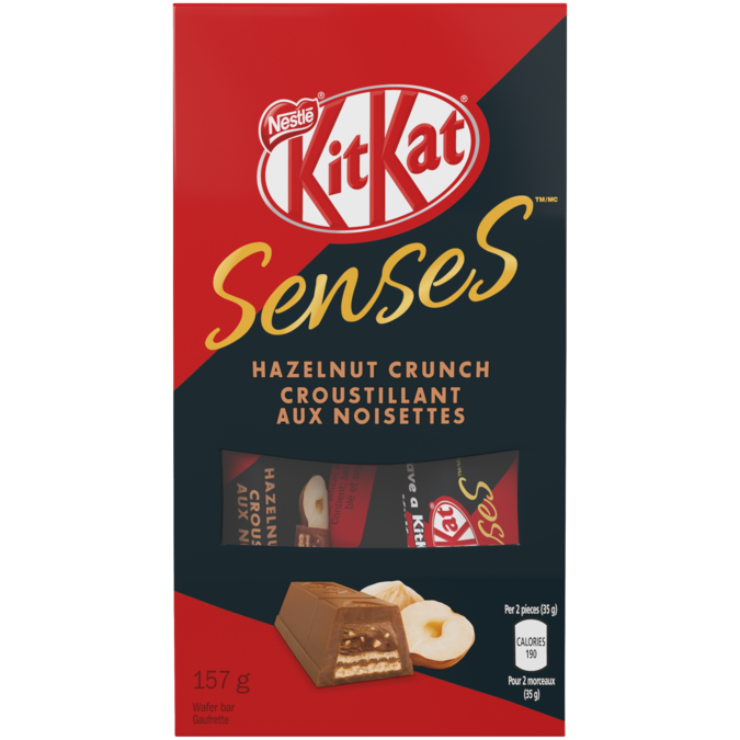 KIT KAT SENSES Hazelnut Crunch Chocolate Boutique Bag, 157 grams.