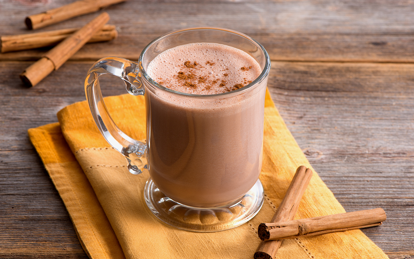 CARNATION Rich and Creamy Hot Chocolate Eggnog recipe. Perfect for the holidays.
