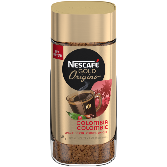 NESCAFÉ GOLD ORIGINS Colombia Coffee, 95 grams.