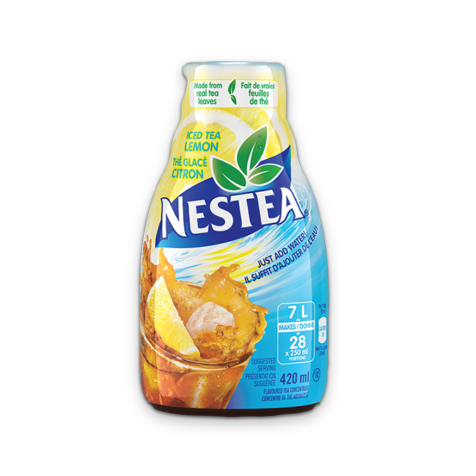 Title text placeholder Concentré de thé à saveur de citron et de thé glacé NESTEA, 420 ml.