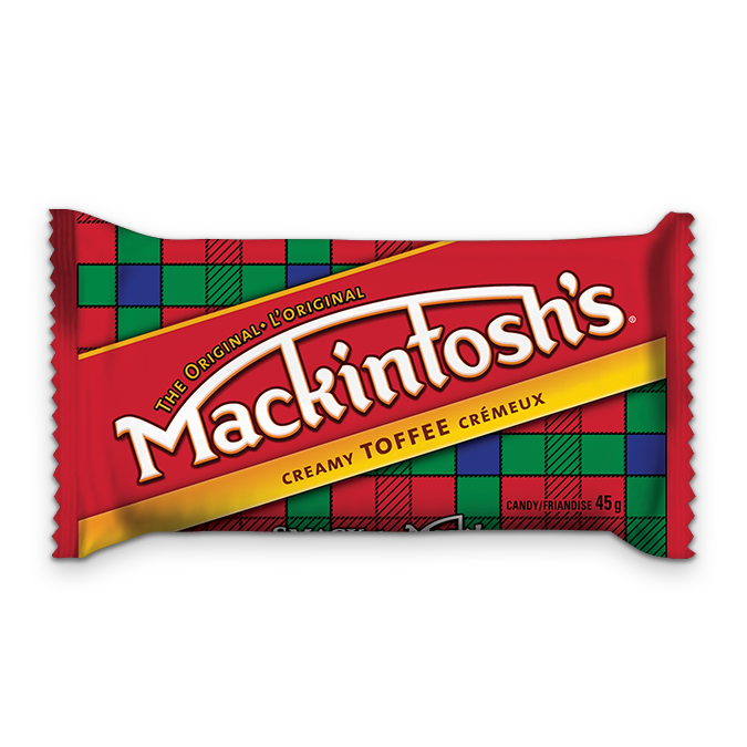 MACKINTOSH Creamy Toffee Bar, 45 grams.