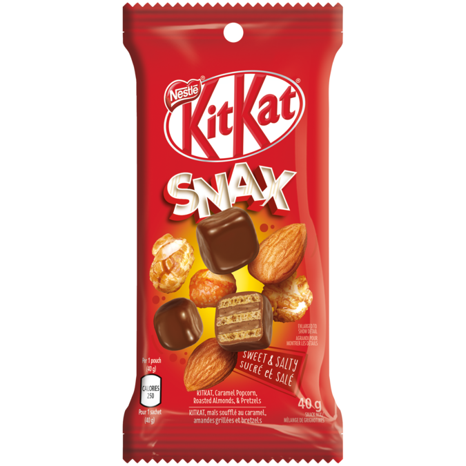 KIT KAT Snax Chocolate bar, 40 grams.