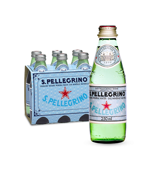 Download San Pellegrino Imported Sparkling Water 250 Ml Glass Bottles Pack of 6