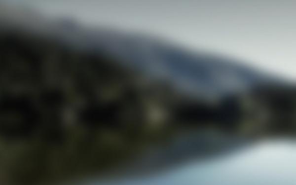 Lake side view of mountains