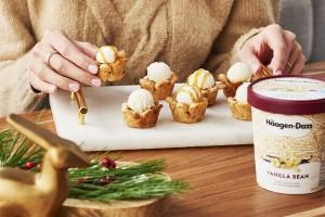 Snickerdoodle Cups with Vanilla Ice Cream