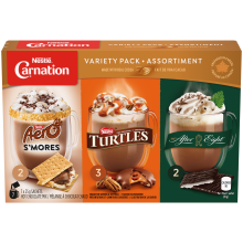 CARNATION Variety Pack Hot Chocolate Carton 7 x 25 g