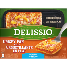 DELISSIO Crispy Pan Hawaiian Pizza, 572 g