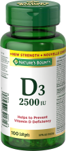 Vitamin D3 2500 IU 100