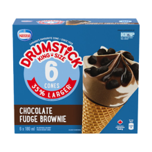Drumstick Chocolate Fudge Brownie king cones