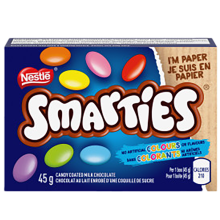 SMARTIES candy coated milk chocolate 45 g