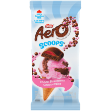 Aero chocolate bar scoops