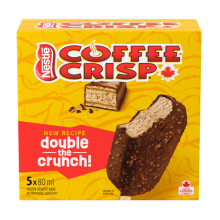 Coffee crisp double crunch ice bars pack