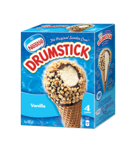 DRUMSTICK, 4 pack, Vanilla, 4 x 140 gram portions