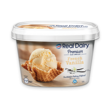REAL DAIRY French Vanilla Ice Cream, 1.5 Litre.