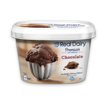 REAL DAIRY Chocolate Ice Cream, 1.5 Litre.