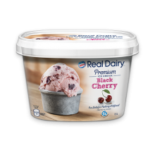 REAL DAIRY Black Cherry Ice Cream, 1.5 Litre.