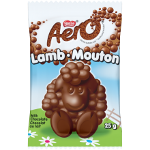AERO Lamb Shaped Milk Chocolate Bar, 25 grams.