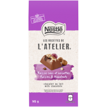 Nestle L'atelier Milk Chocolate with raisin hazelnuts almond 195g