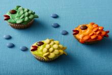 SMARTIES Chololate Fish Cupcakes recipe. Colourful and fun recipe for kids.
