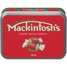 MACKINTOSH Creamy Toffee Tin, 260 grams.
