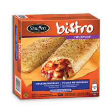 STOUFFER'S BISTRO Crustini Chicken Parmesan, 256 grams.