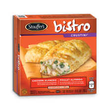 STOUFFERS Bistro Crustini Chicken Alfredo, 2 x 128 gram portions