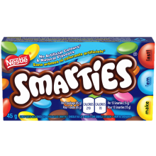 SMARTIES candy-coated milk chocolate. 45 grams.